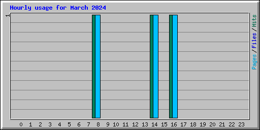 Hourly usage for March 2024